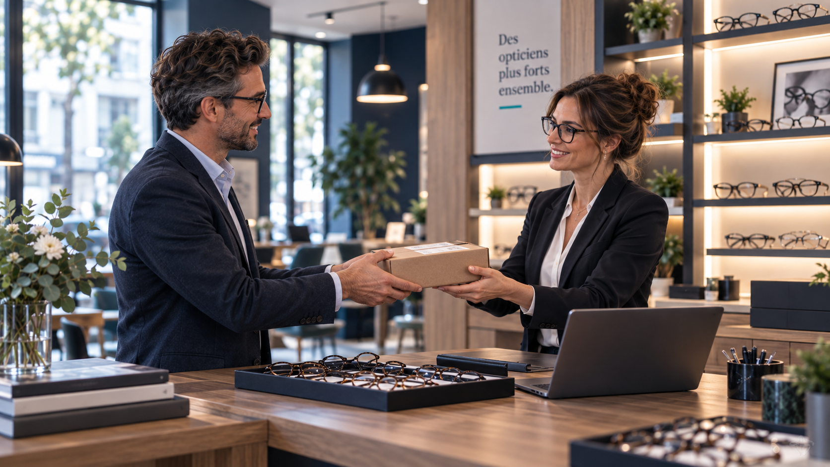 Échanges professionnels entre opticiens